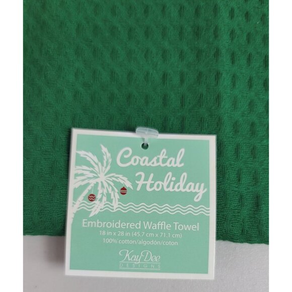 Kay Dee Christmas Kitchen Towels Lot of 2 Crab My Maryland Crab Cakes Recipe NWT - Picture 5 of 11